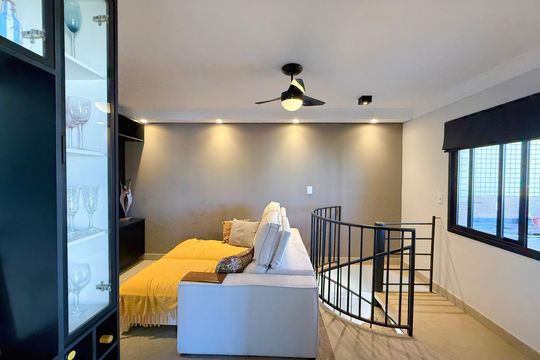 Sala de apartamento à venda com 2 quartos, 120m² em Mansões Santo Antônio, Campinas
