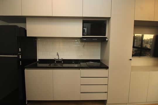 Cozinha de kitnet/studio para alugar com 1 quarto, 23m² em Cursino, São Paulo