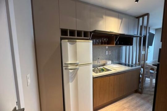 Cozinha de apartamento para alugar com 1 quarto, 30m² em Cidade Baixa, Porto Alegre