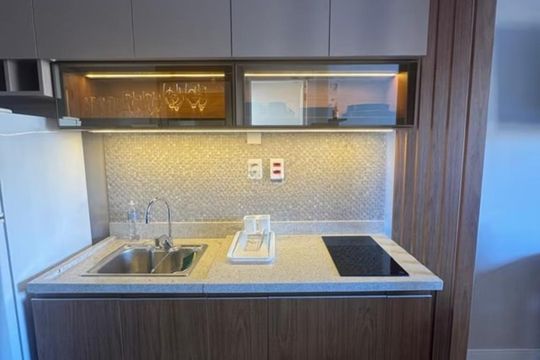Cozinha de apartamento para alugar com 1 quarto, 30m² em Cidade Baixa, Porto Alegre
