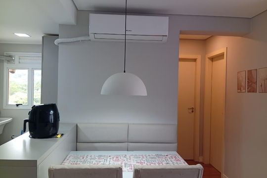 Sala de jantar de apartamento à venda com 2 quartos, 68m² em Morro Santana, Porto Alegre