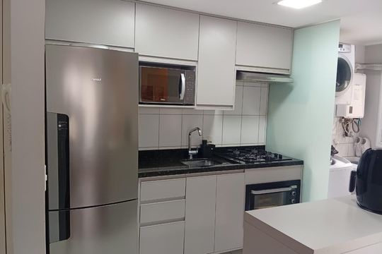 Cozinha de apartamento à venda com 2 quartos, 68m² em Morro Santana, Porto Alegre