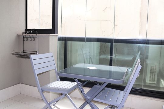 Varanda de kitnet/studio para alugar com 1 quarto, 40m² em Bela Vista, São Paulo