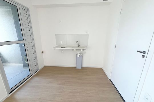 Cozinha de apartamento à venda com 2 quartos, 29m² em Jardim Imperador (zona Leste), São Paulo