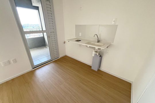 Cozinha  de apartamento à venda com 2 quartos, 29m² em Jardim Imperador (zona Leste), São Paulo