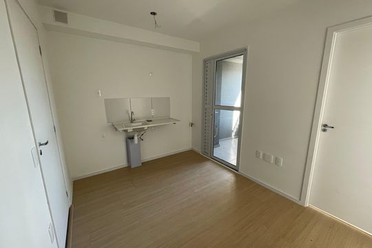 Cozinha de apartamento à venda com 2 quartos, 29m² em Jardim Imperador (zona Leste), São Paulo