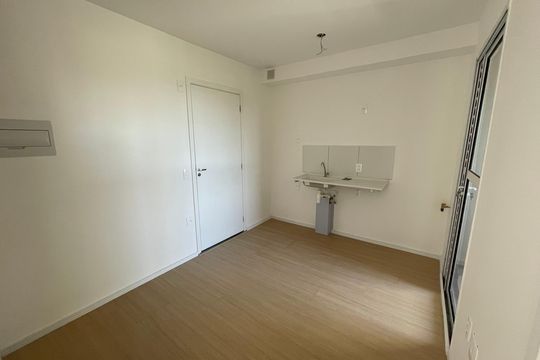 Cozinha de apartamento à venda com 2 quartos, 29m² em Jardim Imperador (zona Leste), São Paulo
