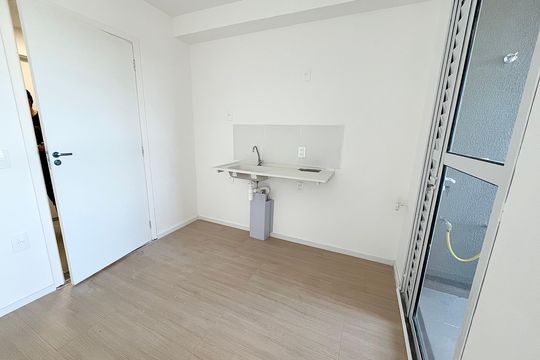 Cozinha de apartamento à venda com 2 quartos, 29m² em Jardim Imperador (zona Leste), São Paulo