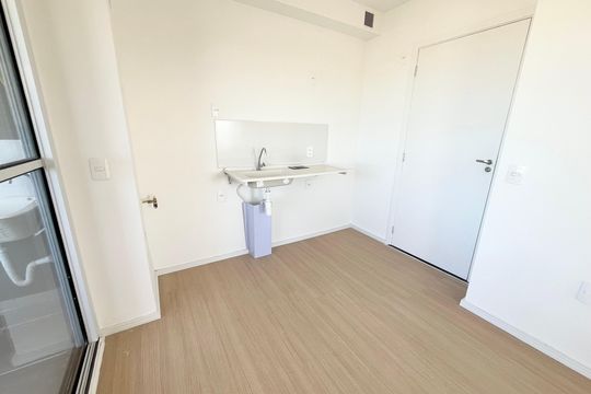 Cozinha de apartamento à venda com 1 quarto, 35m² em Jardim Imperador (zona Leste), São Paulo