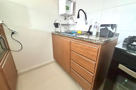 Cozinha - Armários de apartamento à venda com 2 quartos, 62m² em Parque Boturussu, São Paulo