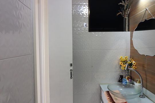 Banheiro Social de apartamento à venda com 2 quartos, 62m² em Assunção, São Bernardo do Campo