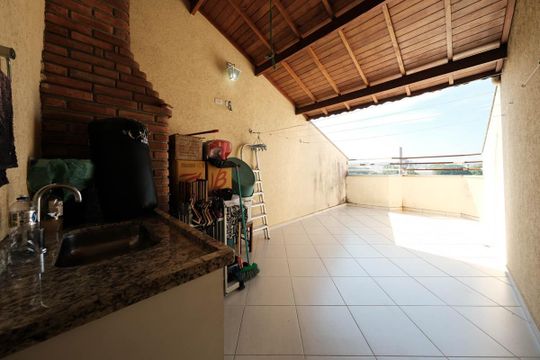 Área gourmet de casa à venda com 3 quartos, 145m² em Jardim Maringa, São Paulo