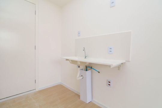 Sala/Cozinha de apartamento para alugar com 1 quarto, 17m² em Vila Andrade, São Paulo