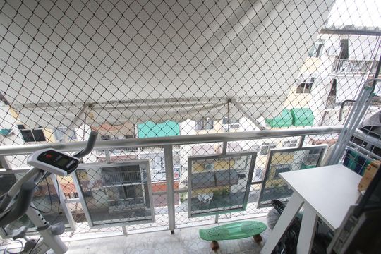 Varanda da Sala de apartamento à venda com 2 quartos, 62m² em Taquara, Rio de Janeiro