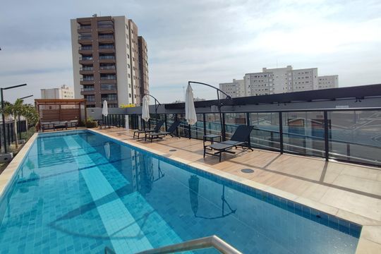 Área comum - Piscina de apartamento à venda com 1 quarto, 34m² em Parque Industrial, Campinas