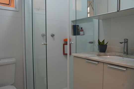 Banheiro de apartamento à venda com 3 quartos, 71m² em Macedo, Guarulhos