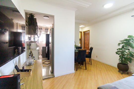 Sala de apartamento para alugar com 2 quartos, 48m² em Vila Carmosina, São Paulo
