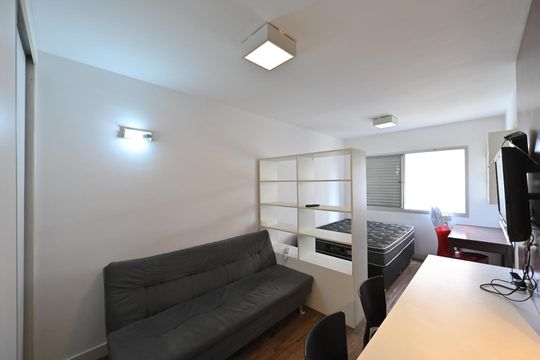 Sala de kitnet/studio para alugar com 1 quarto, 24m² em Vila Clementino, São Paulo