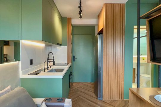 Sala de kitnet/studio para alugar com 1 quarto, 26m² em Pinheiros, São Paulo