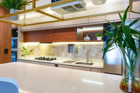 Cozinha de apartamento à venda com 3 quartos, 110m² em Água Branca, São Paulo
