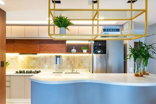 Cozinha de apartamento à venda com 3 quartos, 110m² em Água Branca, São Paulo