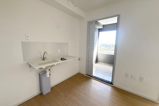 Cozinha de apartamento à venda com 2 quartos, 29m² em Jardim Imperador (zona Leste), São Paulo