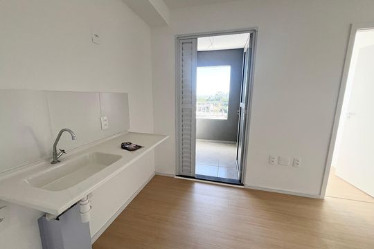 Cozinha de apartamento à venda com 2 quartos, 29m² em Jardim Imperador (zona Leste), São Paulo