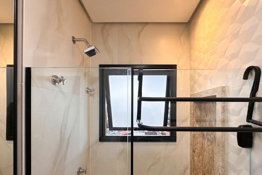 Banheiro Social de apartamento à venda com 2 quartos, 58m² em Vila Dusi, São Bernardo do Campo