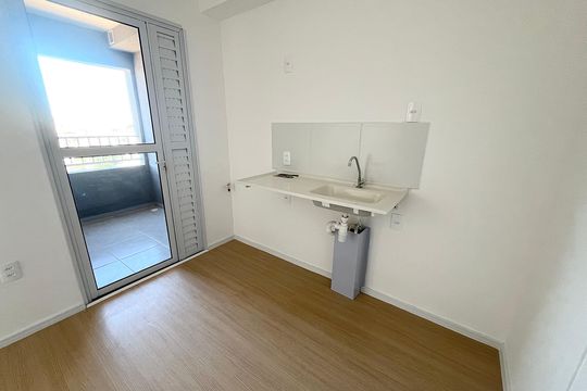 Cozinha de apartamento à venda com 2 quartos, 29m² em Jardim Imperador (zona Leste), São Paulo