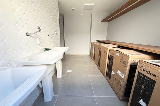 Lavanderia de apartamento à venda com 2 quartos, 29m² em Jardim Imperador (zona Leste), São Paulo