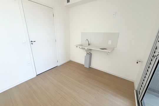 Cozinha de apartamento à venda com 2 quartos, 29m² em Jardim Imperador (zona Leste), São Paulo