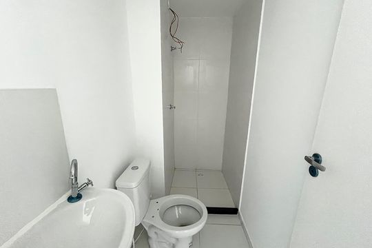 Banheiro de apartamento à venda com 2 quartos, 29m² em Jardim Imperador (zona Leste), São Paulo
