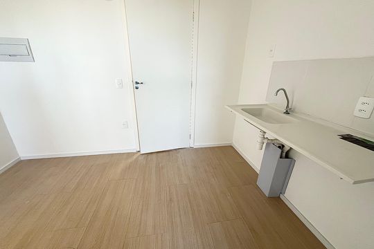 Cozinha de apartamento à venda com 2 quartos, 29m² em Jardim Imperador (zona Leste), São Paulo