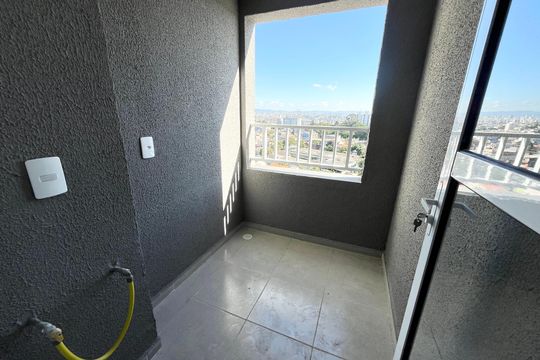 Varanda/ área de serviço  de apartamento à venda com 2 quartos, 29m² em Jardim Imperador (zona Leste), São Paulo