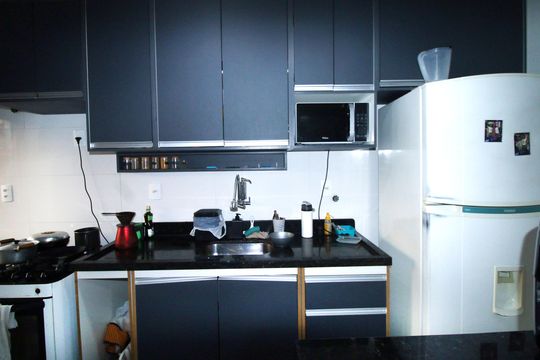 Cozinha de apartamento à venda com 2 quartos, 45m² em Olaria, Rio de Janeiro