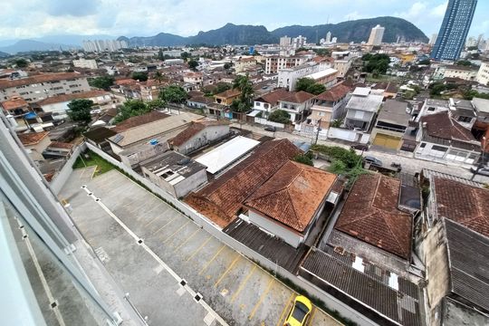 Vista da Rua de apartamento para alugar com 2 quartos, 39m² em Catiapoã, São Vicente