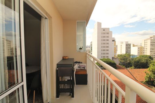 Varanda do Studio de kitnet/studio à venda com 1 quarto, 27m² em Liberdade, São Paulo