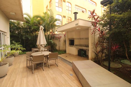 Área comum - Churrasqueira de kitnet/studio à venda com 1 quarto, 27m² em Liberdade, São Paulo