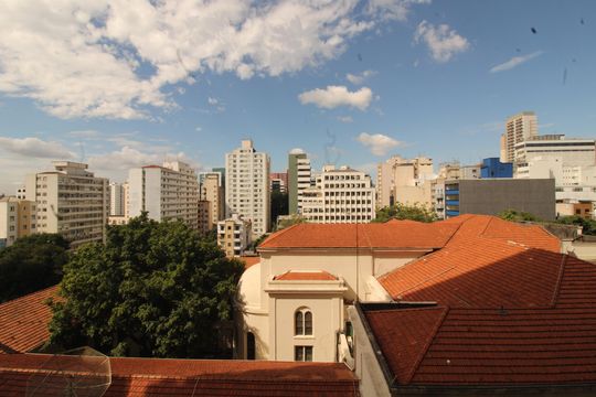 Vista da Varanda de kitnet/studio à venda com 1 quarto, 27m² em Liberdade, São Paulo