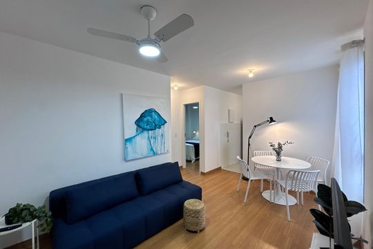 Sala de apartamento à venda com 2 quartos, 45m² em Vargem Grande, Rio de Janeiro