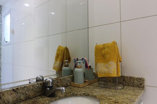 Banheiro Social de apartamento à venda com 2 quartos, 68m² em Centro, São Bernardo do Campo