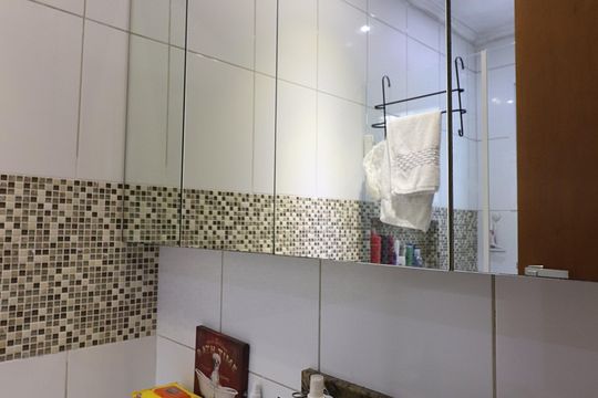 Quarto 1 - Suíte Banheiro  de apartamento à venda com 2 quartos, 68m² em Centro, São Bernardo do Campo