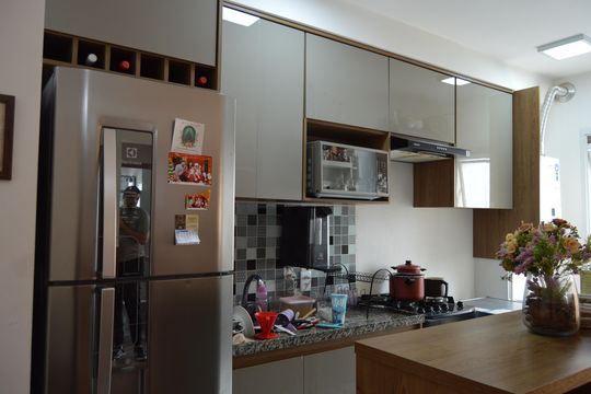 Cozinha de apartamento à venda com 2 quartos, 47m² em Jardim Boa Vista (zona Oeste), Osasco