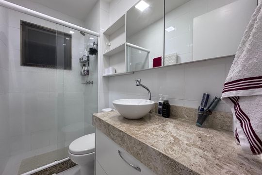 Suíte - Banheiro de apartamento à venda com 2 quartos, 87m² em Recreio dos Bandeirantes, Rio de Janeiro