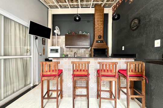 Área externa de casa de condomínio à venda com 3 quartos, 95m² em Jardim Bom Retiro, Campinas
