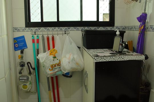 Área de Serviço de apartamento à venda com 2 quartos, 63m² em Baeta Neves, São Bernardo do Campo
