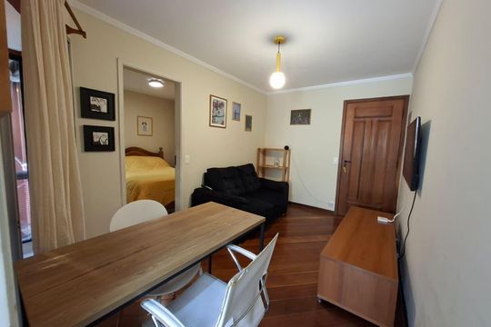 Sala de apartamento à venda com 1 quarto, 40m² em Campos Elíseos, São Paulo