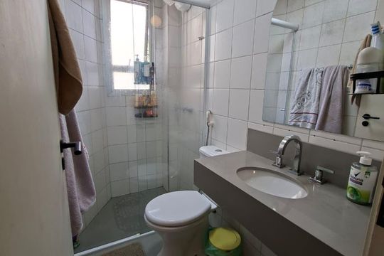 Banheiro de apartamento à venda com 1 quarto, 40m² em Campos Elíseos, São Paulo