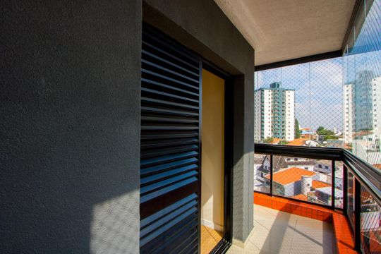 Varanda do quarto 1 de apartamento para alugar com 3 quartos, 180m² em Vila Valparaíso, Santo André