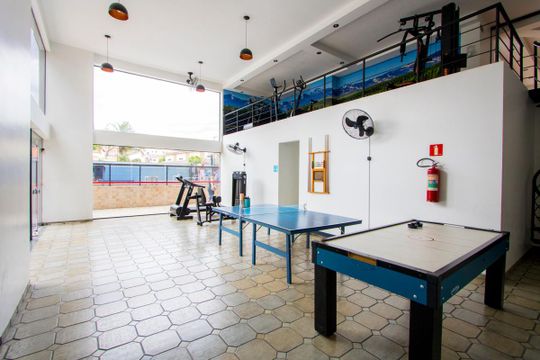 Área comum - Espaço de jogos de apartamento para alugar com 3 quartos, 180m² em Vila Valparaíso, Santo André